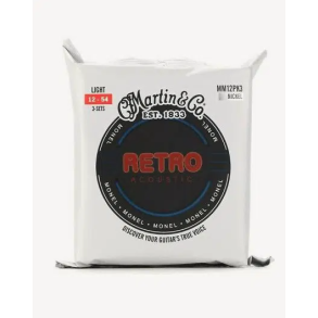 C.F. Martin MM12 3-pack Retro Acoustic Light (.012 - .054) Monel Wound